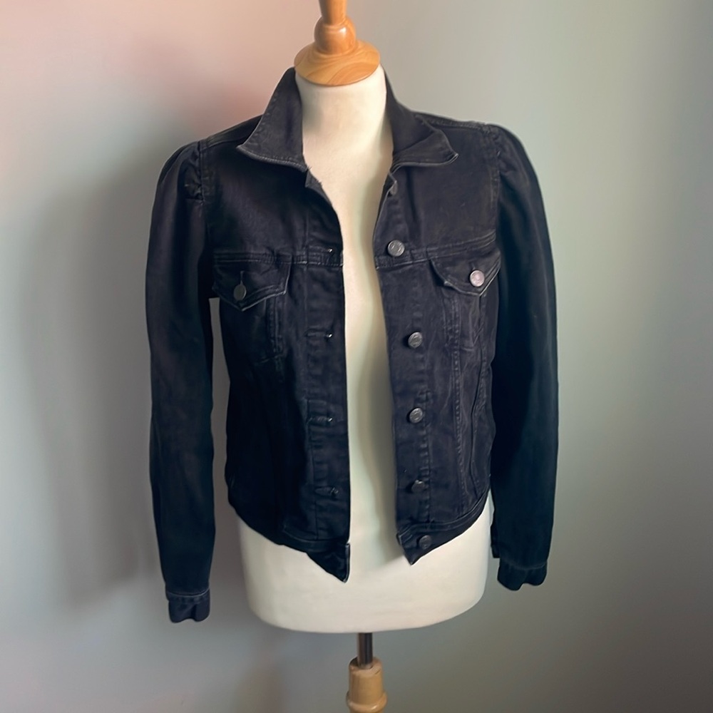 Gap Puff Sleeve Denim Jacket